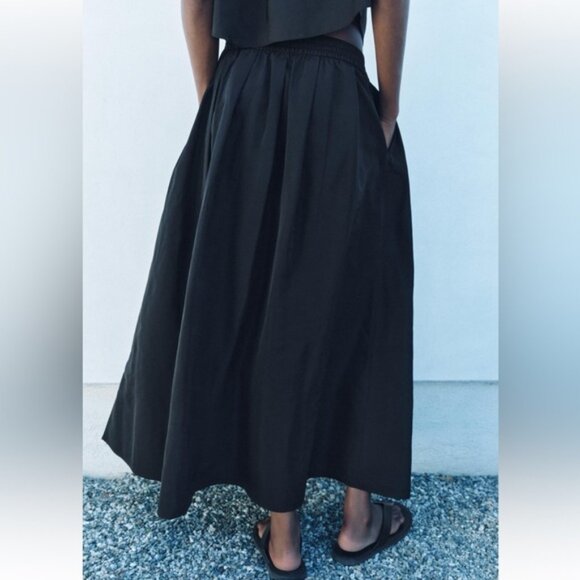 ZARA FULL MIDI SKIRT ZW COLLECTION - Picture 6 of 8